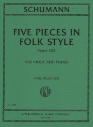 5 Pieces in Folk Style, Op. 102 - Viola and Piano