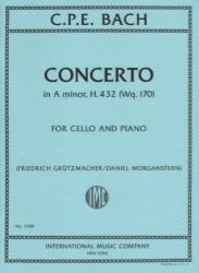 Concerto in A Minor, H. 432 - Cello and Piano