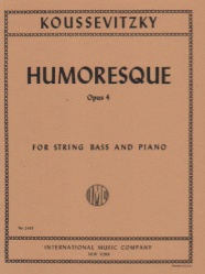 Humoresque, Op. 4 - String Bass and Piano