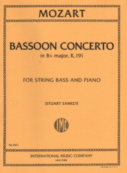 Concerto in B-flat, K 191 - String Bass and Piano