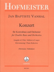 Concerto for Double Bass and Orchestra - String Bass and Piano