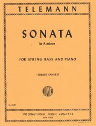 Sonata in A Minor - String Bass and Piano