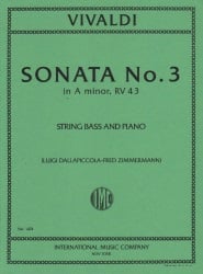 Sonata in A minor, RV 43 - String Bass and Piano
