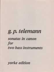 Sonatas in Canon - String Bass (or Other Bass Instrument) Duet