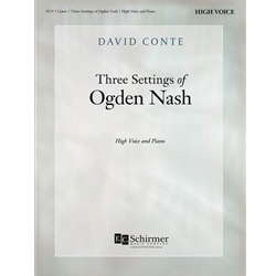 3 Settings of Ogden Nash - High Voice and Piano