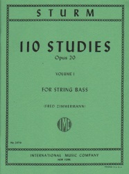 110 Studies, Op. 20, Volume 1 - String Bass