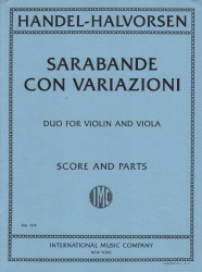 Sarabande con variazioni - Violin and Viola Duet