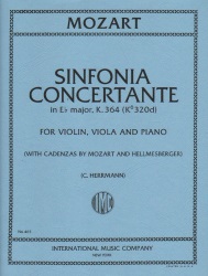 Sinfonia concertante in E-flat major, K 364 - Violin, Viola and Piano