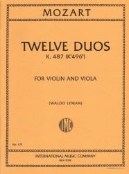 12 Duets, K. 487 - Violin and Viola Duet