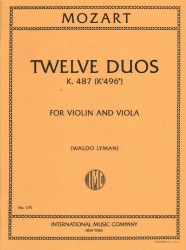 12 Duets, K. 487 - Violin and Viola Duet