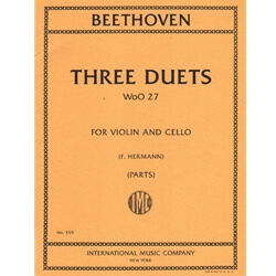 3 Duets, WoO 27 - Violin and Cello Duet