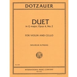 Duet in G major, Op. 4 No. 2 - Violin and Cello Duet