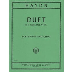 Duet in D major, Hob. VI: D1 - Violin and Cello Duet