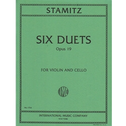 6 Duets, Op 19 - Violin and Cello Duet