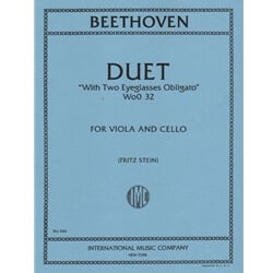 Duet with Two Obligato Eyeglasses, WoO 32 - Viola and Cello Duet