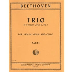 Trio in G major, Op. 9 No. 1 - Violin, Viola and Cello (Parts)