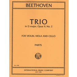 Trio in D major, Op. 9 No. 2 - Violin, Viola and Cello (Parts)