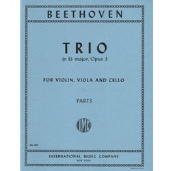 Trio in E-flat major, Op. 3 - Violin, Viola and Cello (Parts)