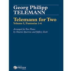 Telemann for Two, Vol. 1: Fantasias 1-6 - Flute Duet