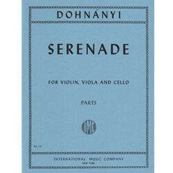 Serenade, Op. 10 - Violin, Viola and Cello (Parts)