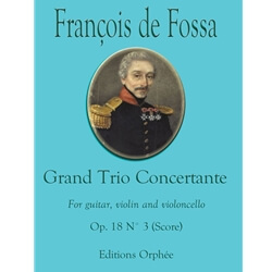 Grand Trio Concertante, Op. 18 No. 3 - Guitar, Violin and Cello (Score)