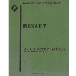 6 Country Dances, K. 606 - Two Violins and Bass