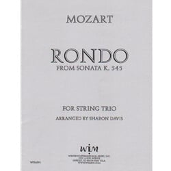 Rondo from Sonata, K 545 - String Trio