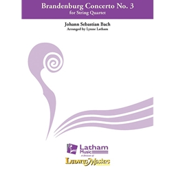 Brandenburg Concerto No. 3 - String Quartet (Score and Parts)