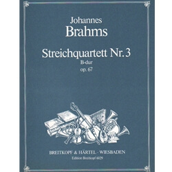 String Quartet No. 3 in B-flat major, Op. 67 - Set of Parts