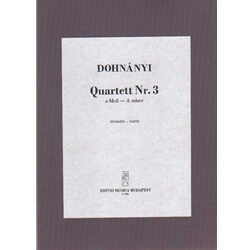 Quartet (Quartett) No. 3 in A minor, Op. 33 - String Quartet (Set of Parts)