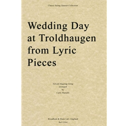 Wedding Day at Troldhaugen from Lyric Pieces - String Quartet (Score)