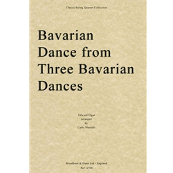 Bavarian Dance from Three Bavarian Dances - String Quartet (Score)