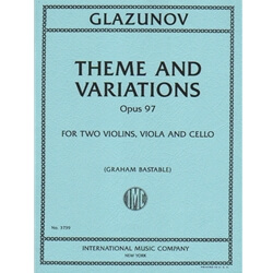 Theme and Variations, Op.97 - String Quartet