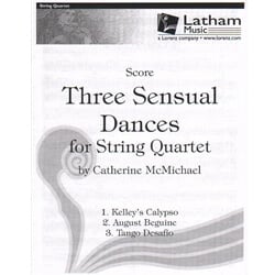 3 Sensual Dances for String Quartet - Score