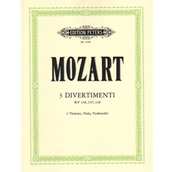 3 Divertimenti, K 136-138 - String Quartet (Set of Parts)