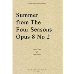 Summer from The Four Seasons, Op. 8 No. 2 - String Quartet