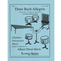 3 Bach Allegros - Mallet Duet