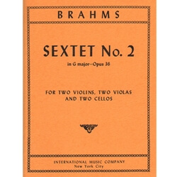 Sextet No. 2 In G major, Op. 36 - String Sextet (Set of Parts)