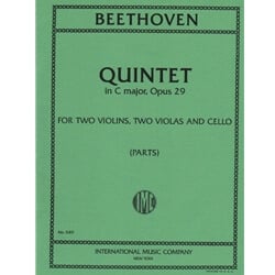 Quintet in C major, Op. 29 - String Quintet (Set of Parts)