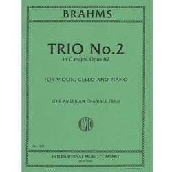 Trio No. 2 in C major, Op. 87 - Violin, Cello and Piano