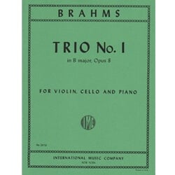 Trio No. 1 in B major, Op. 8 - Violin, Cello and Piano