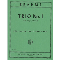 Trio No. 1 in B major, Op. 8 - Violin, Cello and Piano