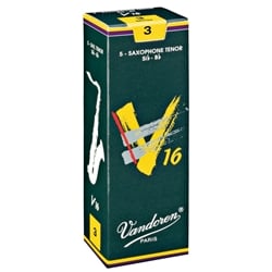 Vandoren V16 Tenor Saxophone Reeds - 5 Count Box