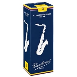 Vandoren Traditional Tenor Saxophone Reeds - 5 Count Box