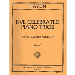 5 Celebrated Piano Trios - Violin, Cello and Piano