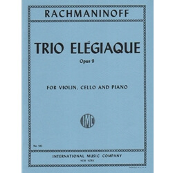 Trio Elegiaque in D minor, Op. 9 - Violin, Cello and Piano