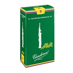 Vandoren Java Soprano Saxophone Reeds - 10 count Box