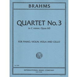 Quartet  No. 3 in C minor, Op 60 - Violin, Viola, Cello and Piano