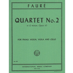 Quartet No. 2 in G minor, Op. 45 - Piano, Violin, Viola and Cello