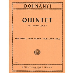 Quintet in C minor, Op. 1 - Piano, Two Violins, Viola and Cello